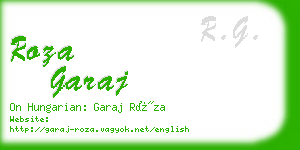 roza garaj business card